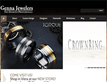 Tablet Screenshot of gennajewelers.com